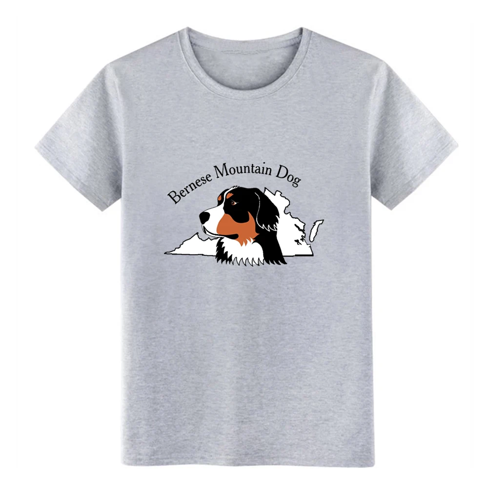Мужская футболка Bernese Mountain Dog дизайнерская с круглым воротником семейная
