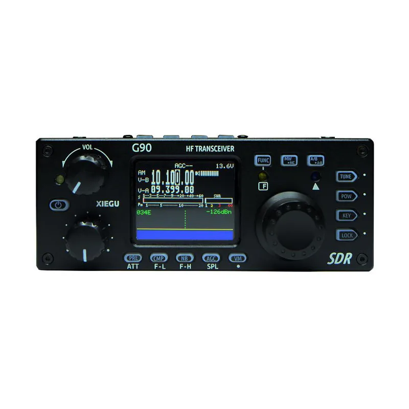 Xiegu G90 приемопередатчик QRP HF любительский радиоприемопередатчик 20 Вт SSB/CW/AM/FM SDR структура со встроенным Авто антенным тюнером