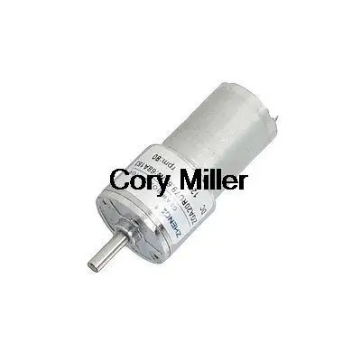 60 об/мин 12VDC 3 мм диаметр вала два терминала мотор-редуктор ZGA20RU