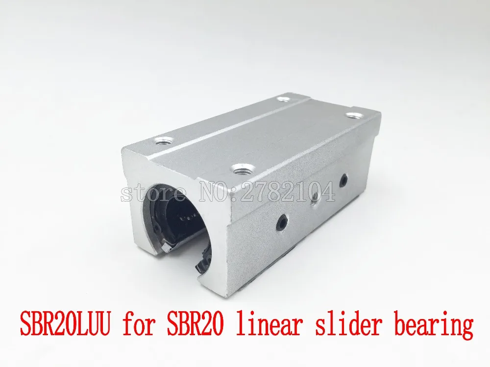 SBR20LUU алюминиевый блок 20 мм стандартный скользящий используемый SBR20 линейная
