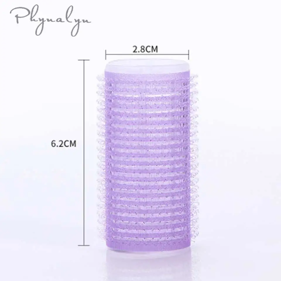 2.8cm Random Color Phynalyn бигуди для волос 6 шт./лот для домашнего использования для парикмахерских DIY бигуди для волос Волшебные самоклеющиеся бигуди для волос парикмахерские инструменты - Цвет: 2.8cm Random Color