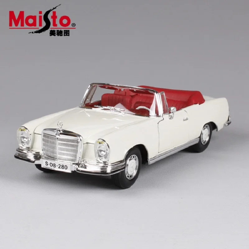 Модель литая под давлением автомобиля в масштабе 1:18 Игрушечная модель для benz 280