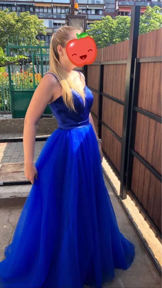 Лори Спагетти ремень пляжные свадебные платья Vestido Noiva Praia Белый Тюль с поясом Свадебное бохо-платье А-силуэта платье невесты - Цвет: Royal blue