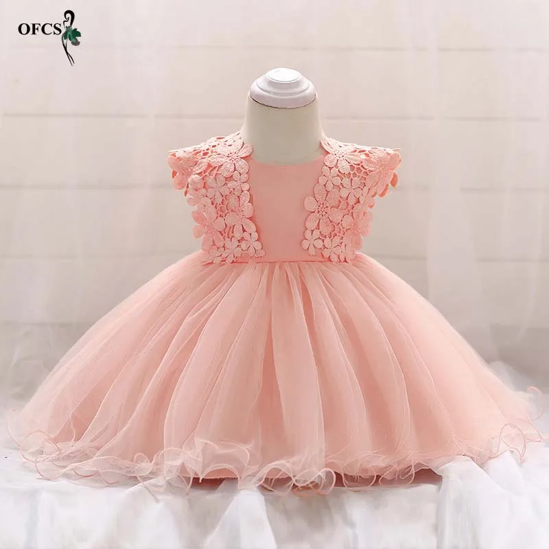 

Really Princess Flower Girl Dress Summer Lace Wedding Birthday Party Bow Dresses For Girls Children's Costume child Prom Desig