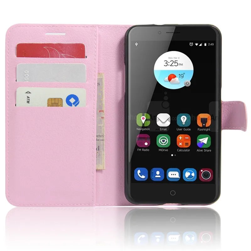 For ZTE Blade V7 Phone Case Flip Cover with Stand Function Wallet Style PU Leather for Fundas Coque Capa |