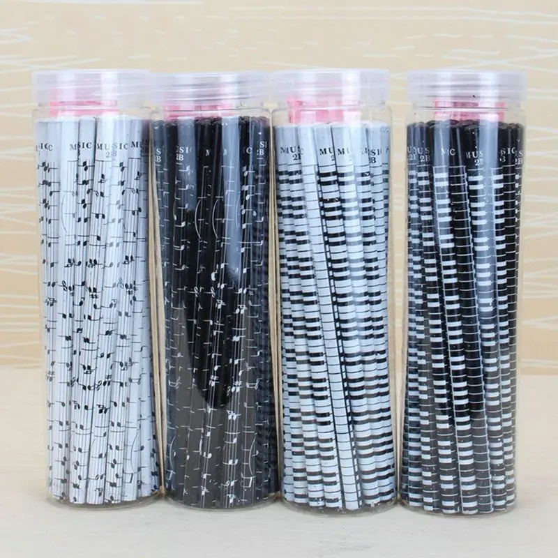2b Standard Round Pencils Piano Notes  Writing Drawing Tool Stationery School Student Gift