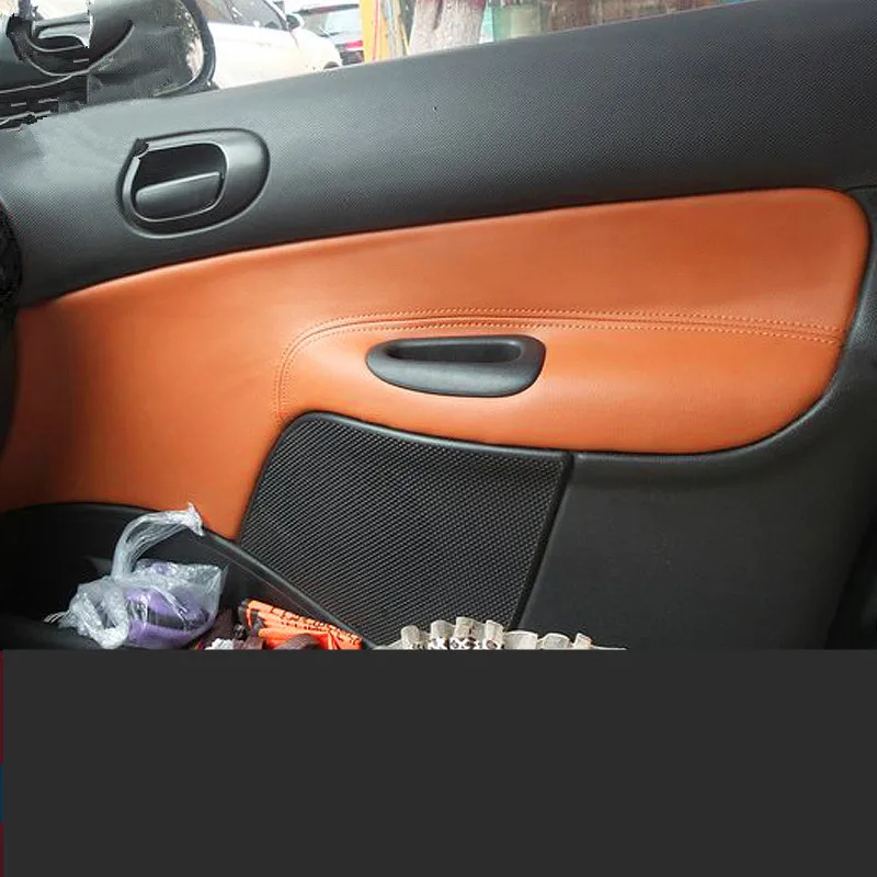 Кожаный защитный чехол с декоративной дверной панелью для Peugeot 206 207 /Citroen C2 Z2EA1026 4