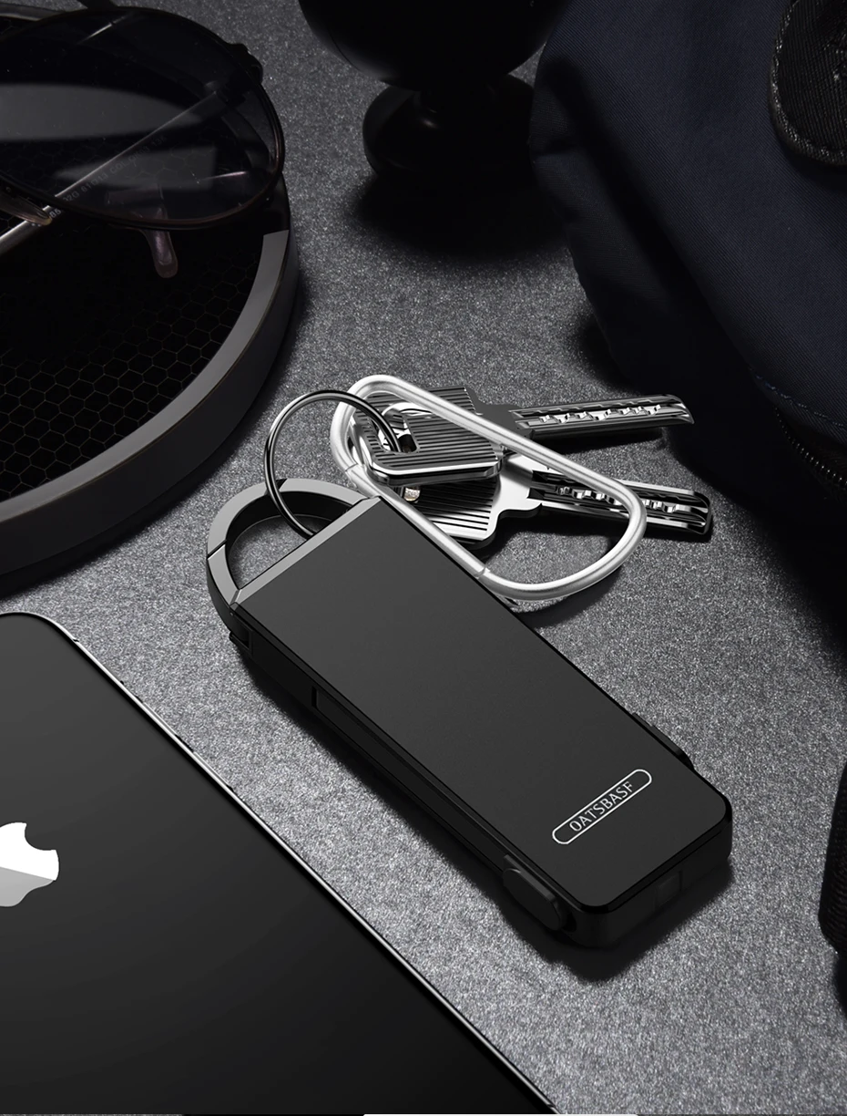 OATSBASF уникальный брелок 3 в 1 с адаптером type C кабель зарядного устройства для iPhone XS X 8 7 Plus зарядный кабель для huawei P10 pro