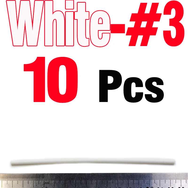 10PCS White Size 3 MNFT 10 шт. поплавок для рыбалки DIY Изготовление 2,5-4,5 мм высокой плотности цилиндр пена с центральным Отверстием Карп Снасти трубчатые поплавок рукав - Цвет: 10PCS White Size 3