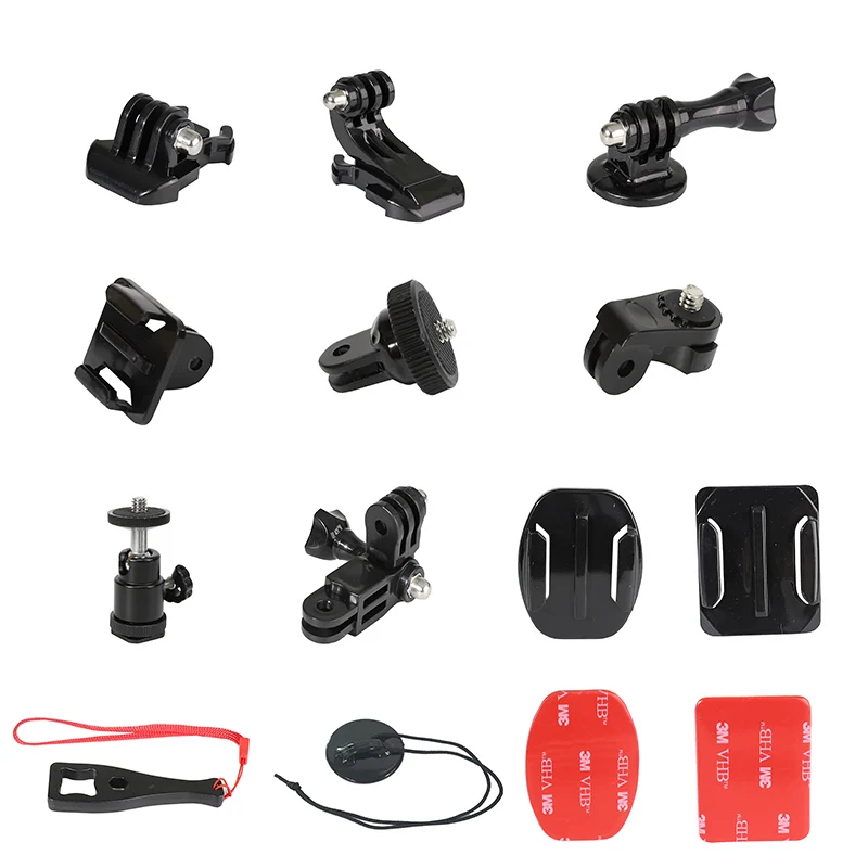 Набор аксессуаров для экшн-камеры для GoPro SJCAM Sj4000 EKEN H9 Xiaomi Yi Xiaoyi 4K SONY DJI OSMO Go pro Hero 8 7 6 5 4 Session Kit