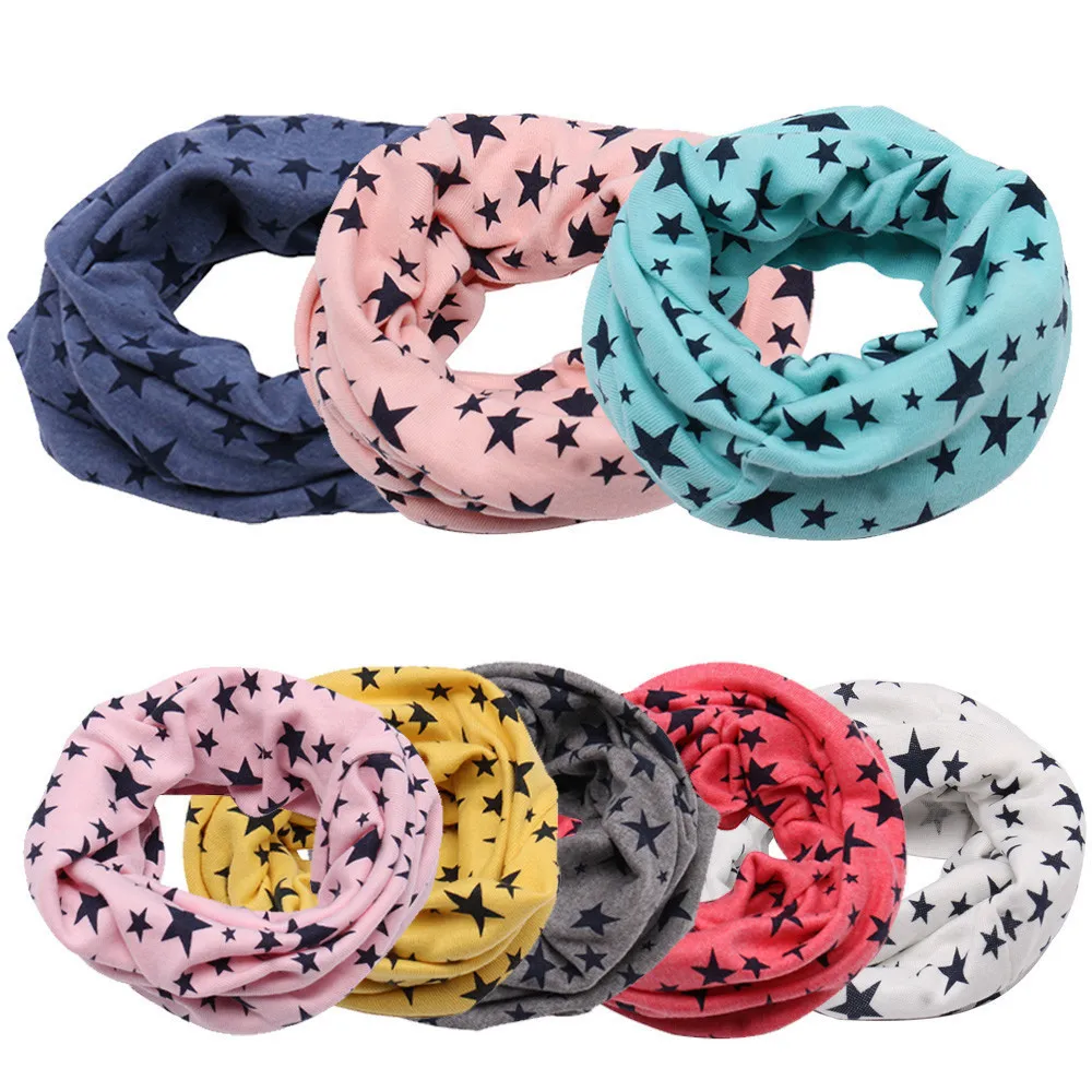 VOT7 Детский Теплый хлопковый шарф для девочек и мальчиков зимняя шаль круглый