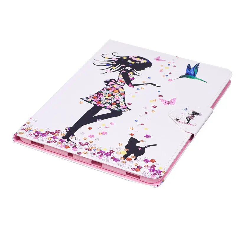 Модный чехол из искусственной кожи с рисунком кота для девочек Samsung Galaxy Tab S3 9 7 SM-T820