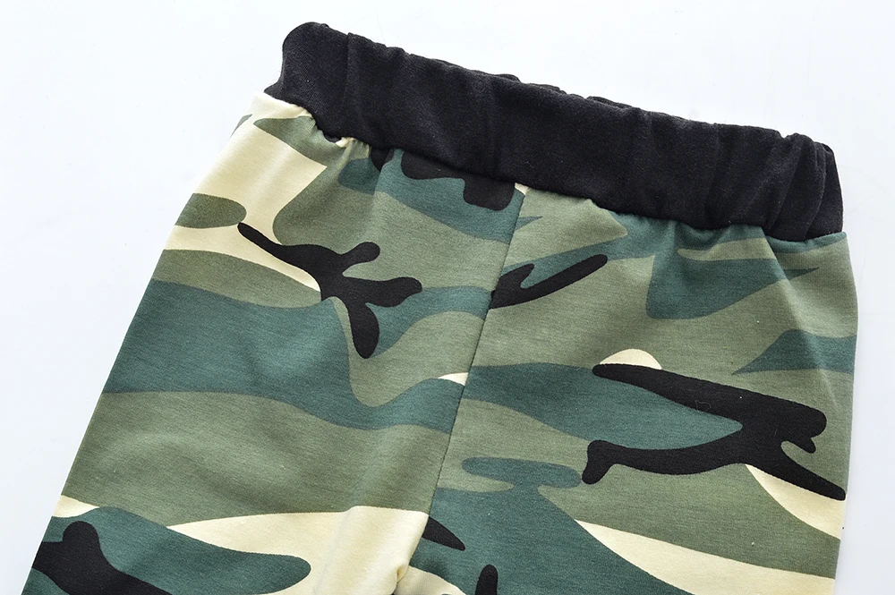 Футболка с капюшоном и штаны для маленьких мальчиков девочек осенний комплект из