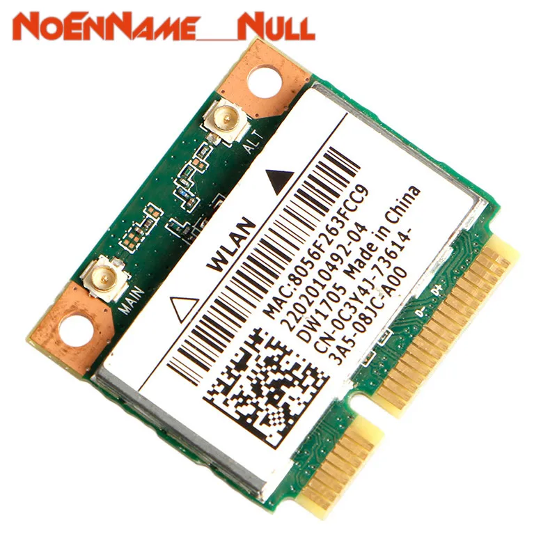 Сетевая карта Wi Fi адаптер Intel Qualcomm Atheros QCWB335 wifi мини беспроводная памяти для Dell DW1705