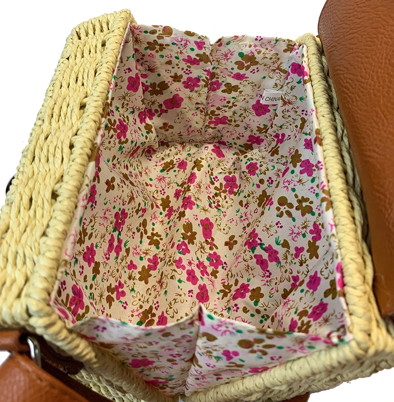 

Straw Bag Women's Summer Rattan Bag Handmade Woven Circle Bohemia Beach Handbag Wicker Bag Bolso Mimbre Women's Bag ZTF046