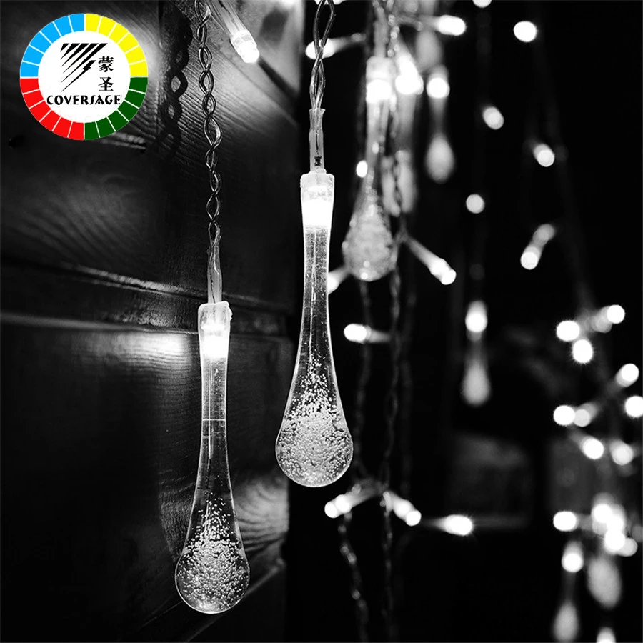 

Coversage Lucine Luces Led Navidad Fairy String Lights Wedding Curtain Guirlande Lumineuse Cortina Led String Lights Decorativas