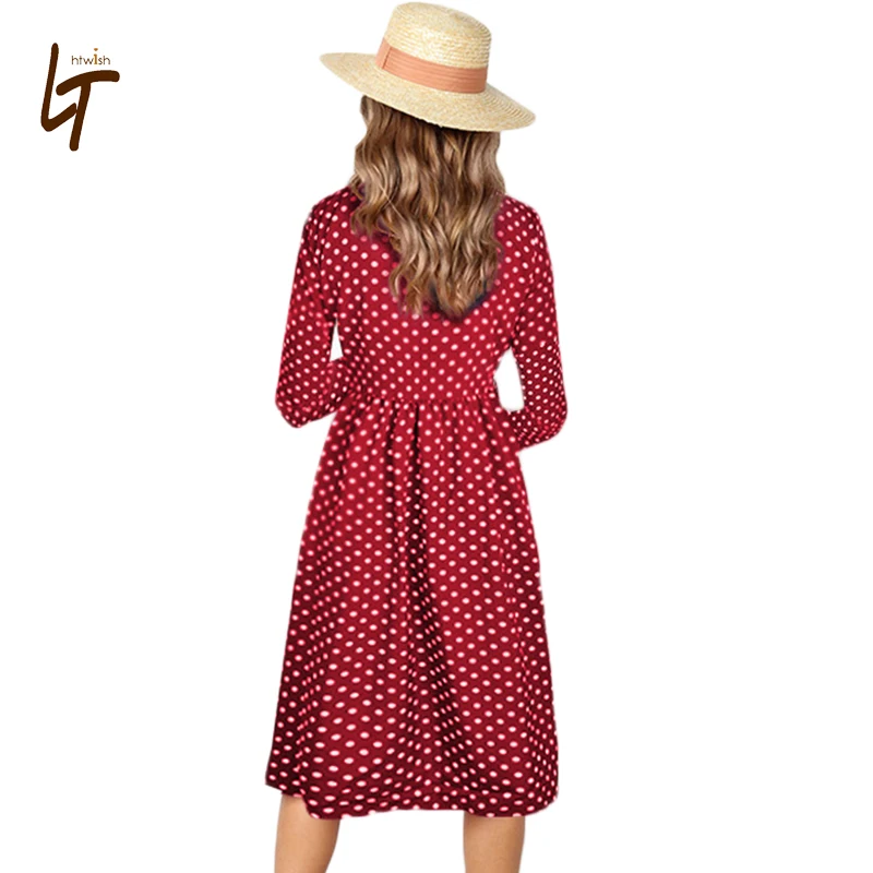Осень мода v образным вырезом с длинным рукавом Туника длинное платье для Для