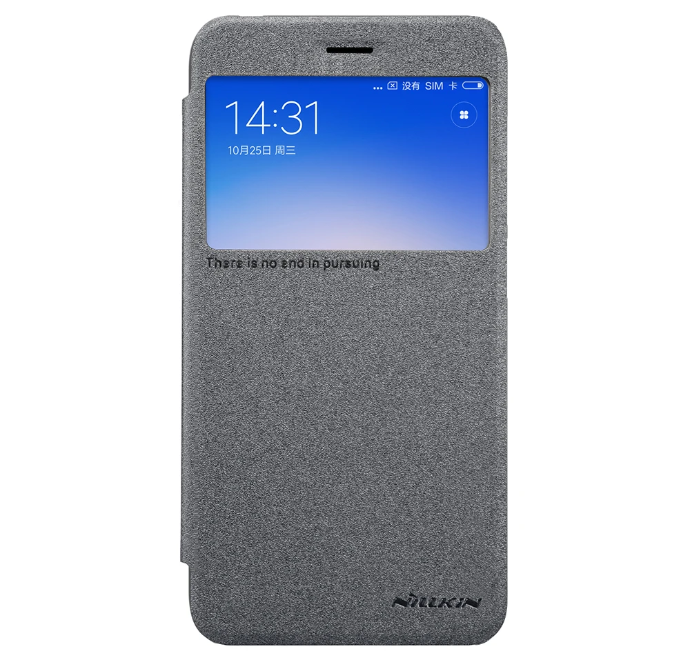Чехол для xiaomi Redmi 5A 5 0 &quotNillkin sparkle series откидной из искусственной кожи с окошком