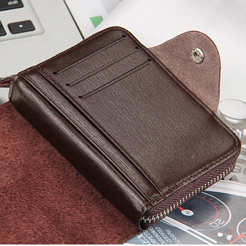 2018 NEW Men's wallet purse with coin pocket PU fashion Mens Fashion Leather ID Card Holder Billfold Purse Wallet Handbag | Багаж и