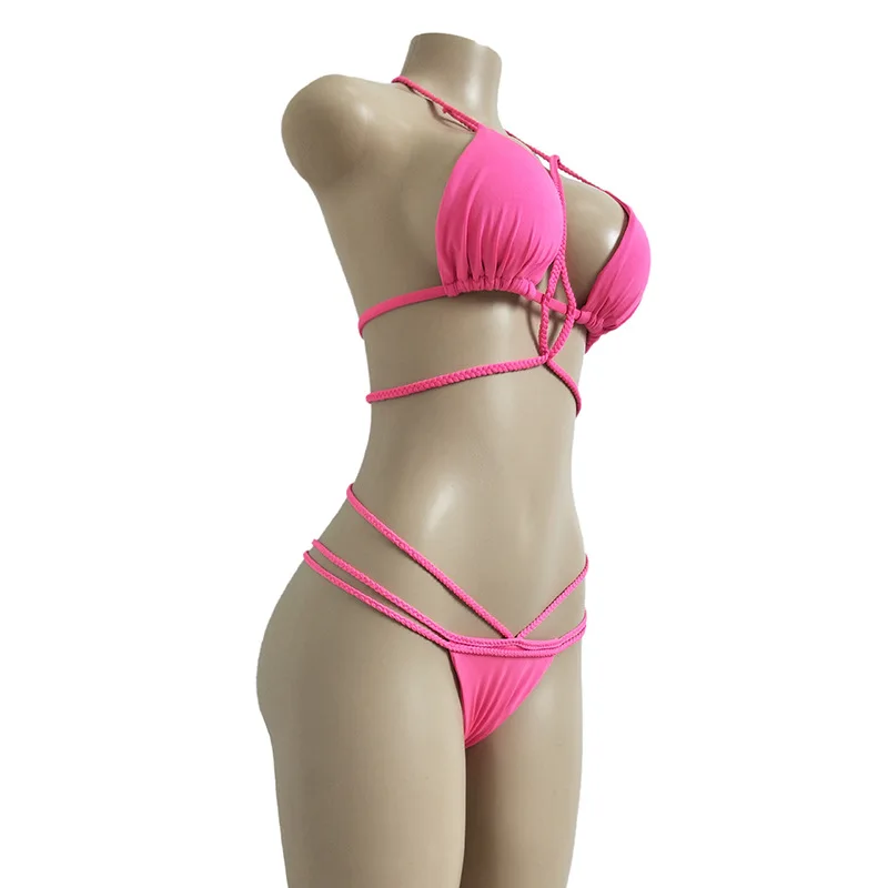 Melphieer Плетеный Новый женский купальник бикини 2018 новый сексуальный Бразильский