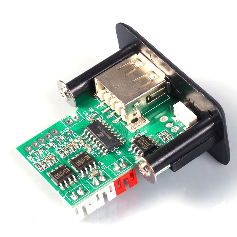 USB усилитель динамик аудио плата с проводом дистанционного управления Мини 5 в MP3 декодер плата 3 Вт* 2 модуль декодирования MP3 WAV U диск TF карта