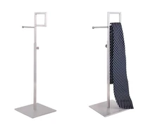 hot sale brushed stainless steel scarf tie display display shelf adjustable clothing store shelves