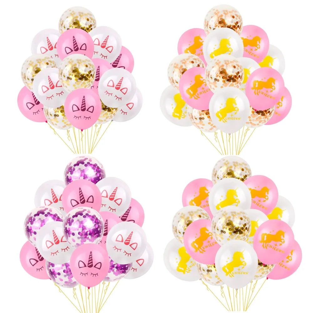 Латексные воздушные шары PATIMATE золотые фламинго для детского душа единорог