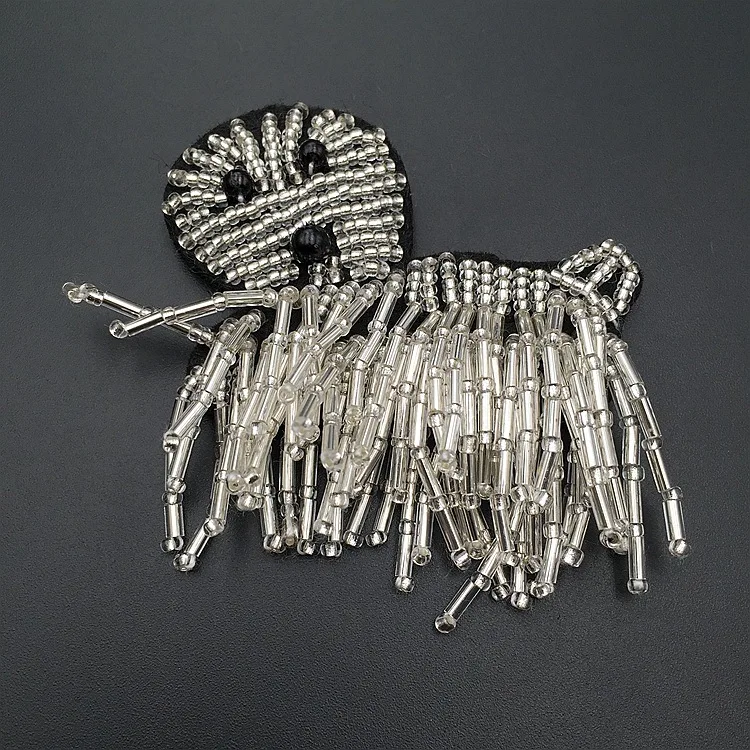 10pcs/set Blazer Shoulder Beaded Tassel Decoration Suit Epaulet Doggy Piggy Fringe Rhinestones Badge DIY Clothes | Дом и сад