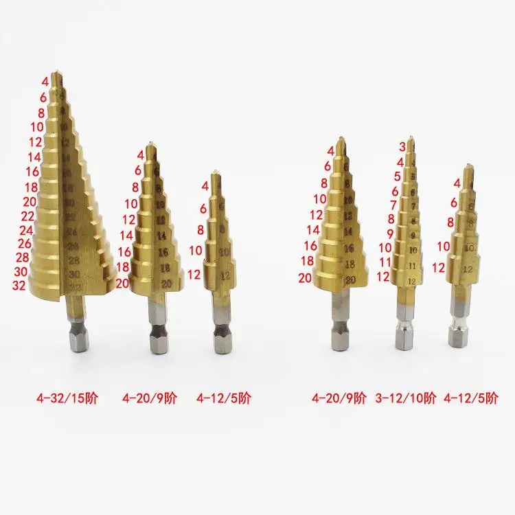 3 шт. Метрическая Спираль Флейта пагода Форма отверстия Cutter 4-12/20/32 мм HSS Сталь