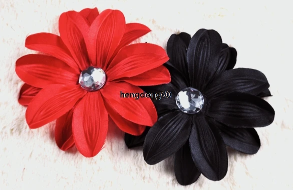 New13pcs 5" crystal Tropical Lily hair flower Clip Bow Lady Head baby gril gift free shipping | Детская одежда и обувь