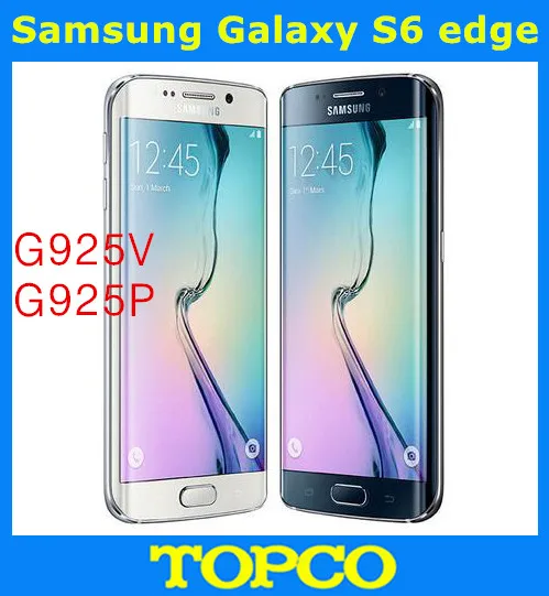 Samsung Galaxy S6 edge разблокированный мобильный телефон 4G LTE Android G925V G925P ram 3 ГБ rom 32 Гб Octa Core 5," 16 МП NFC