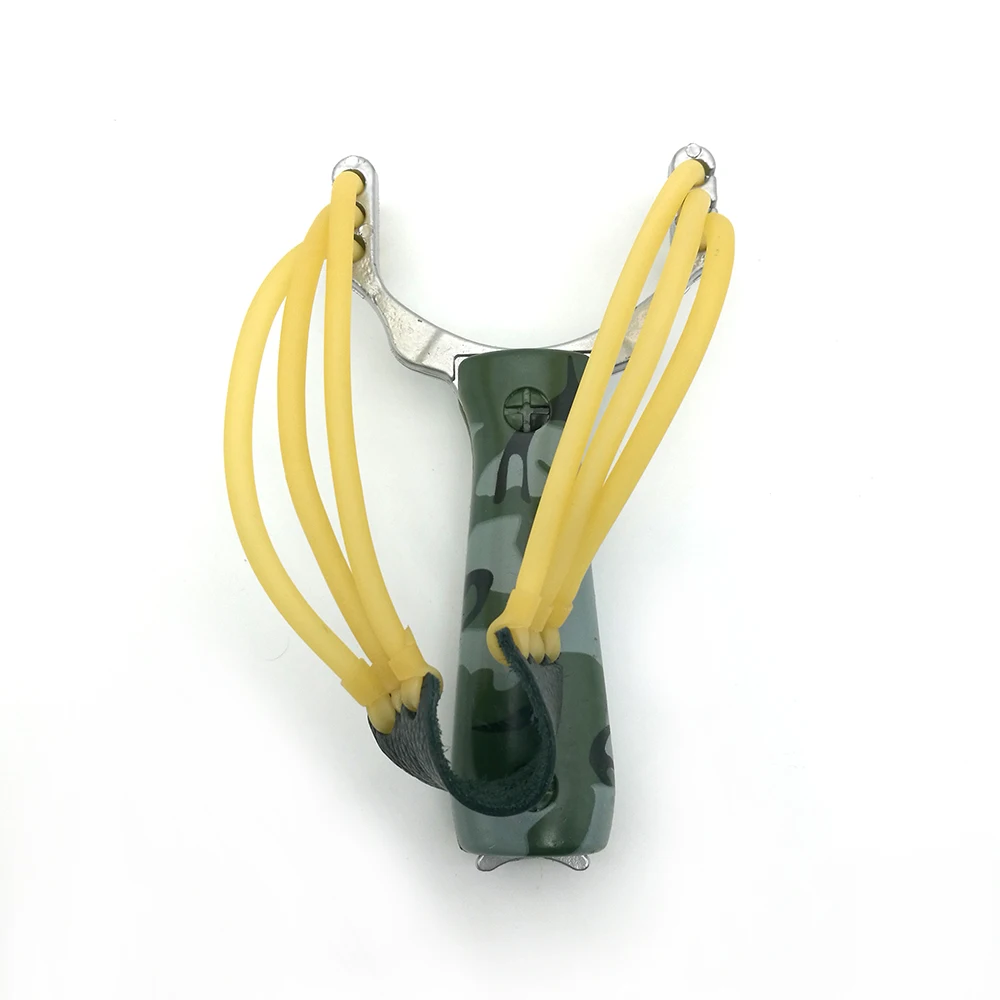

Popular Powerful Sling Shot Aluminium Alloy Slingshot Camouflage Bow Catapult Outdoor Hunting Slingshot Hunt Tool Accessories
