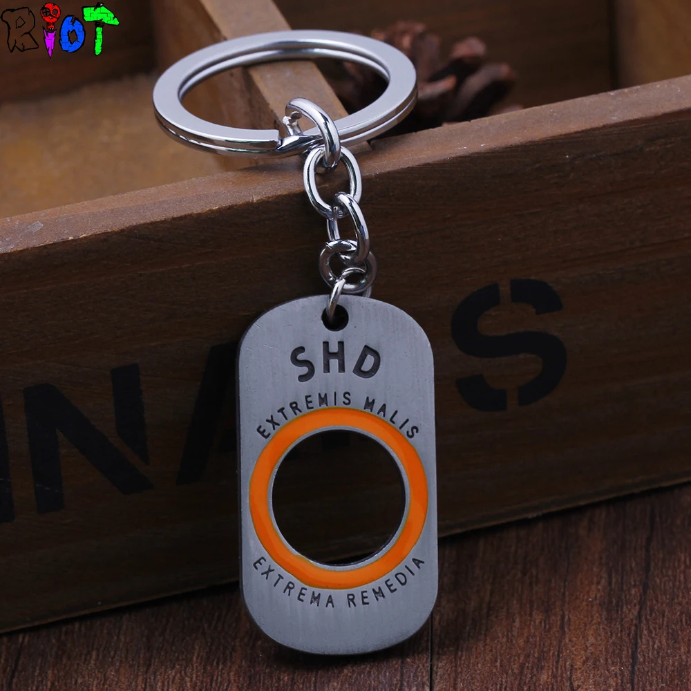 Игра том Clancys деление ожерелье винтажный античный серебряный собака бирка кулон