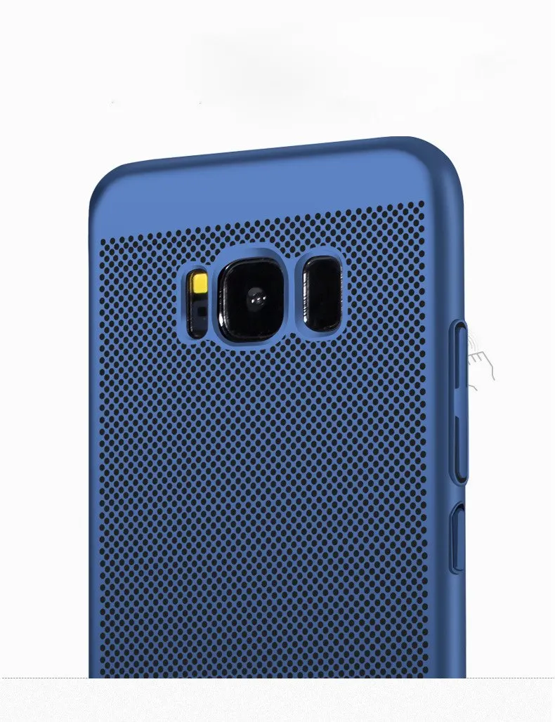 Теплоотвод PC чехол для samsung Galaxy S10/10 Plus/10 Lite S9 S8 S7 S6 Edge J8 J7 J6 A6 Plus Полный Чехол Жесткий чехол s