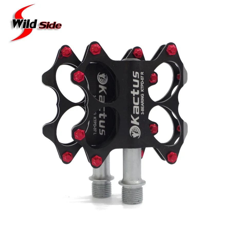 Kactus 225g Bicycle Pedals Mountain Road Aluminum Alloy Cr-mo Axis Sealed 3 Bearing CNC Pedal BMX Cycling Bike Ultralight Pedali | Спорт и