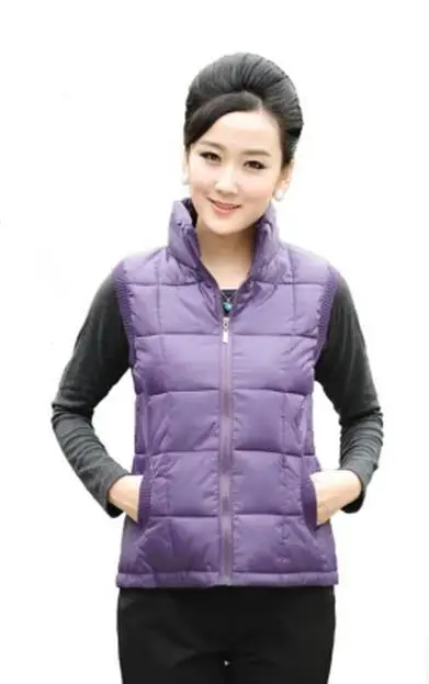 Лидер продаж Осень зима женский жилет кожаная куртка облегающий пуховой из