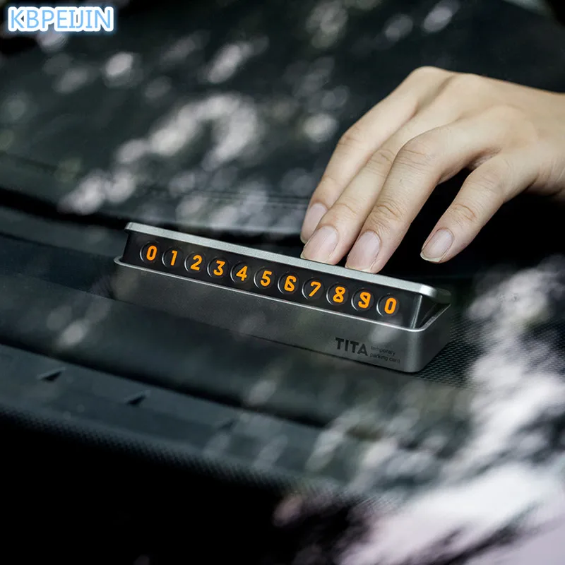 Автомобильный стиль автомобильная Временная парковочная карта ящик пластина