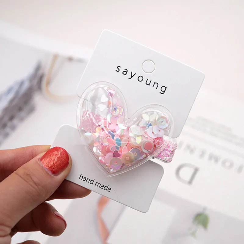 Новые Заколки для волос с барашками в форме короны с блестками для девочек.