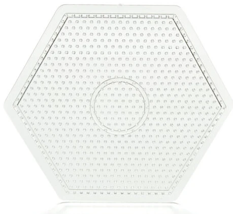 hexagon DIY Дети ремесло пластиковый трафарет дети предохранитель бусины игрушки головоломка Pegboards узоры для 5 мм бусины Хама Perler - Цвет: hexagon