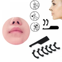 6pcsset beauty nose up lifting bridge shaper massage tool no pain nose shaping clip clipper women girl massager 3 size