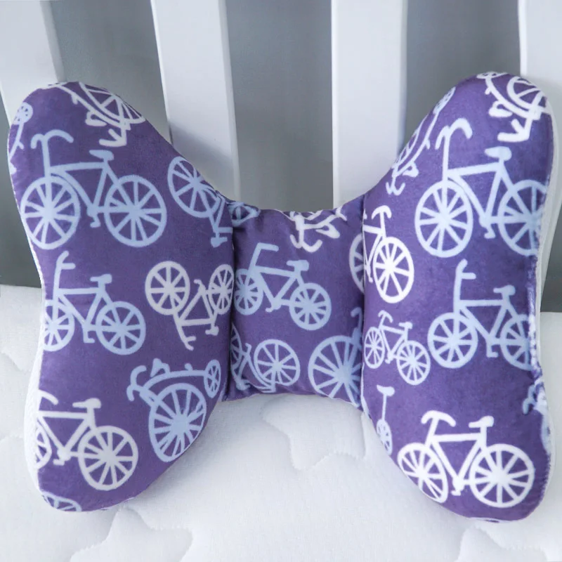 Bicycle Muslinlife хлопковая подушка для детского сиденья, подушка для поддержки головы, детские подушки для сна, Антистатическая Прямая поставка - Цвет: Bicycle
