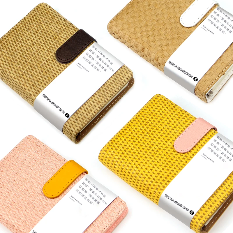 Formthen соломы ткачество крышка Тетрадь A6 спираль связующего планировщик Замена