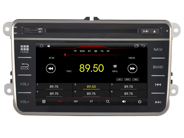 Автомобильный DVD-плеер WITSON на платформе Android 11 с радио и Навигатором для VOLKSWAGEN 16 ГБ