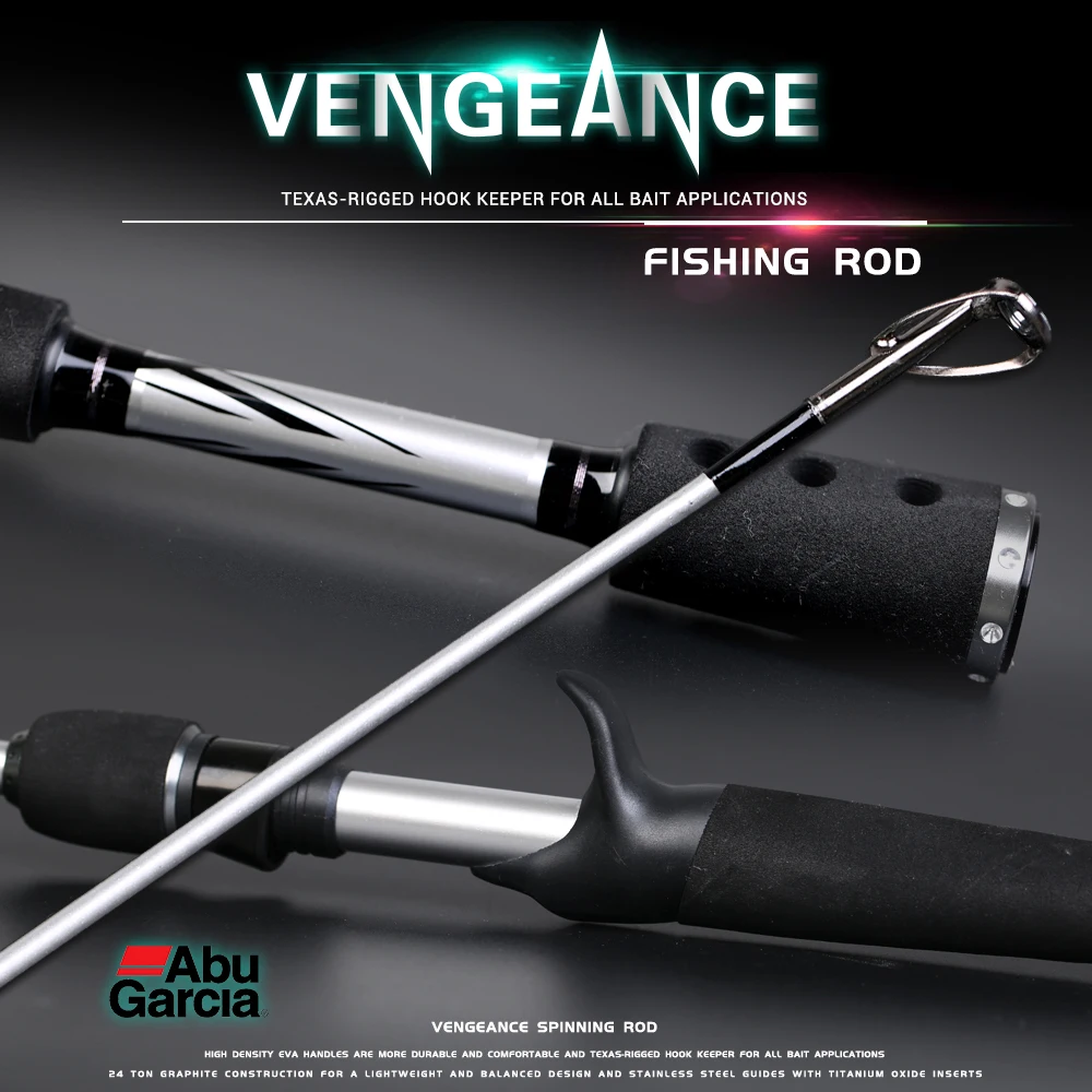 Abu Garcia Vengeance спиннинг и Литье удочка 198 см 99% углерод 2 секции средний (М) легкий для
