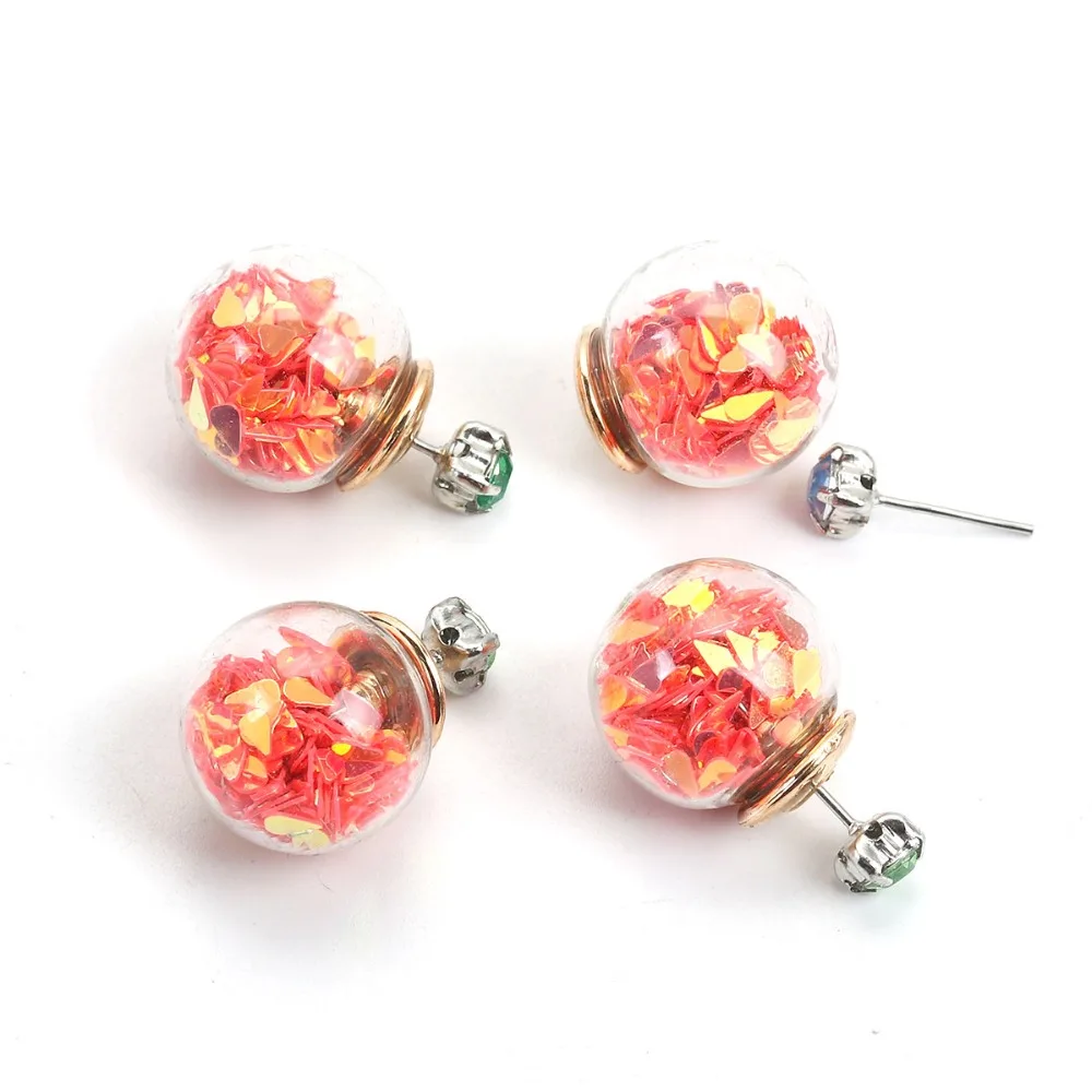 DoreenBeads стеклянные гайки для ушей стоппер сережек фурнитура золотые разноцветные