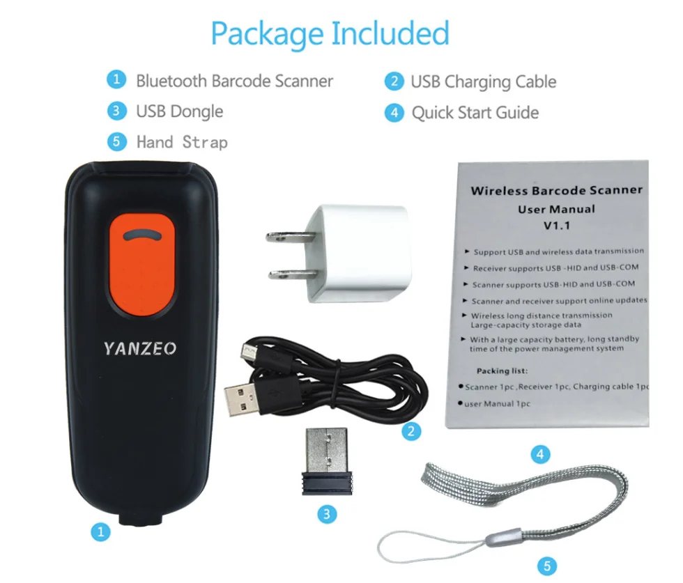 Бесплатная доставка компактный карманный беспроводной одномерный двухмерный