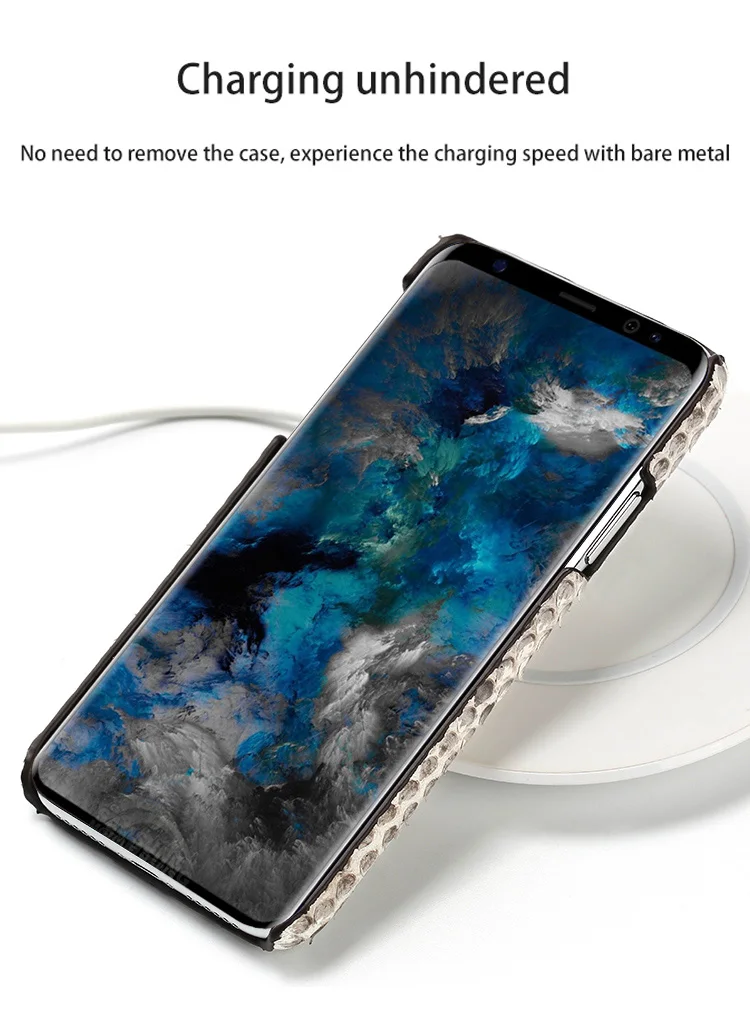 Чехол для телефона для samsung Galaxy S6 S7 S8 S9 S10 Note 8, 9, 10, плюс натуральной кожи питона A20 A30 A40 A50 A5 A7 J5 J7 A8 J6 чехол