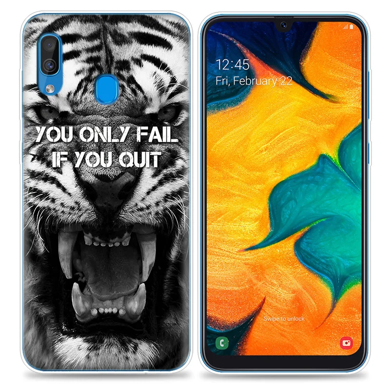 Тигра и леопардовой расцветкой чехол для samsung Galaxy A50 A70 A80 A60 A40 A30 A20 A10 M30 M20 M10 A6 A8 плюс A5 A7 A9 чехол для телефона из ТПУ с принтом"