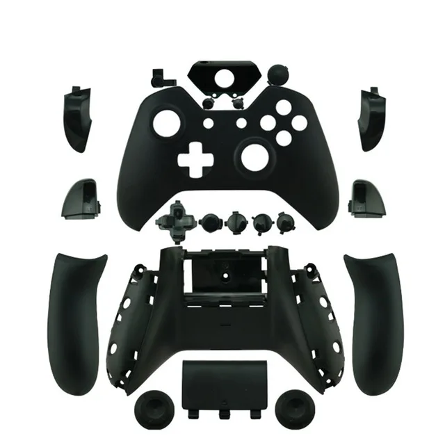 Black Данных лягушка для xbox один контроллер корпус сменная часть для xbox один чехол с кнопками для xbox один Беспроводной геймпад - Цвет: Black
