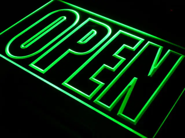 I097 открытый магазин дисплей Кафе Бизнес светодиодный неоновый светильник знак Вкл/Выкл Переключатель 20+ цвета 5 размеров